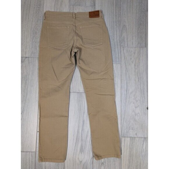 Mott Bow Jeans Mens 32x30 Brown Khaki Skinny Mercer Five Pocket Stretch 129 - Picture 2 of 8